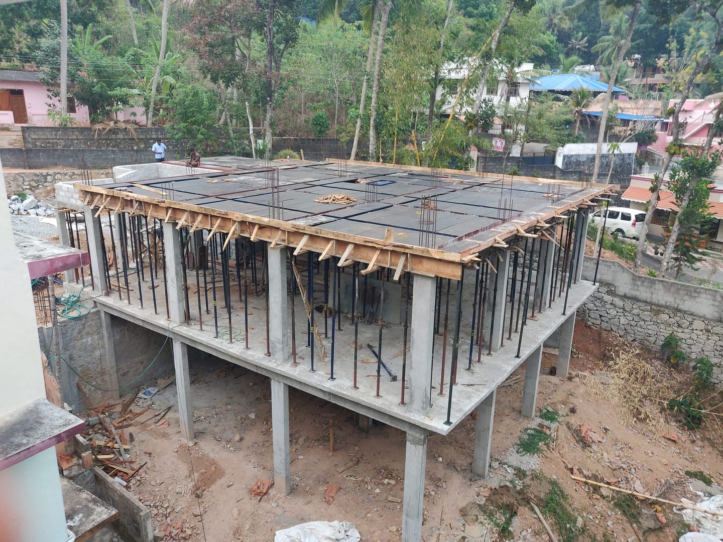 Basement and Ground floor level completed.
